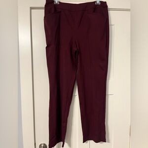Elegant Burgundy Women's Pants